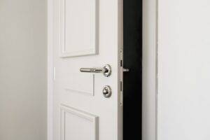 Door left ajar